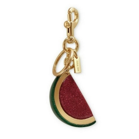 COACH Glitter 3D Watermelon Keyfob Bagcharm F67683